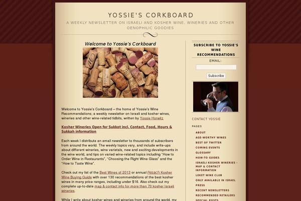 yossiescorkboard.com site used Yossiescorkboard