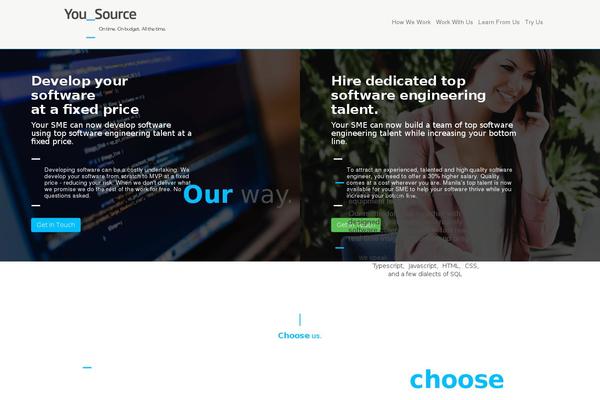 Underscore theme site design template sample