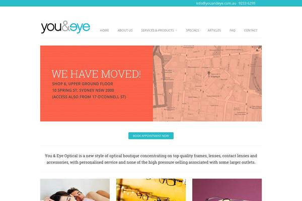Metrolium Child theme site design template sample