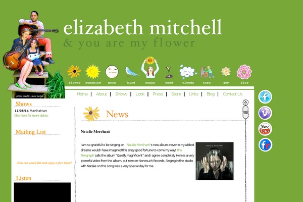 Mitchell theme site design template sample