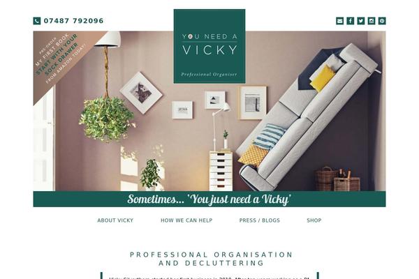 Vicky theme site design template sample