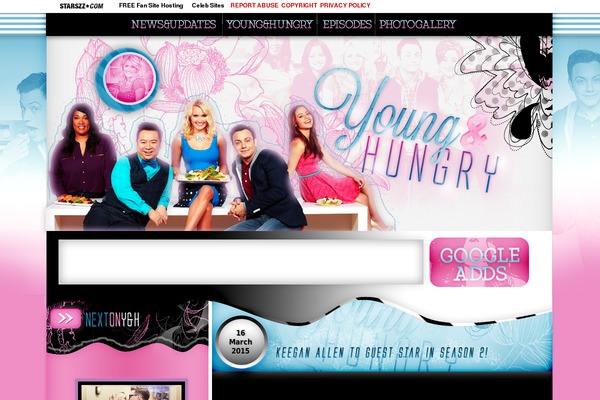 Candy theme site design template sample