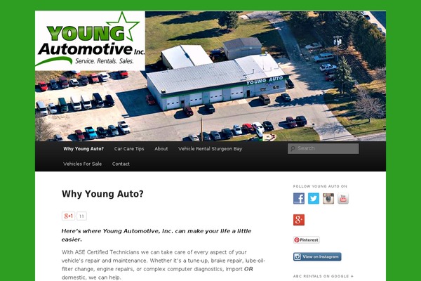 Twenty Eleven theme site design template sample