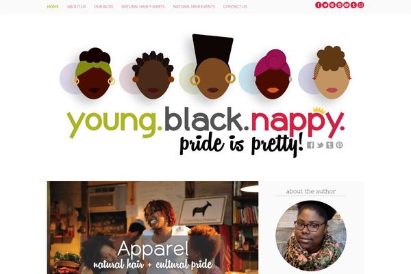 youngblacknappy.com site used Crescent-theme