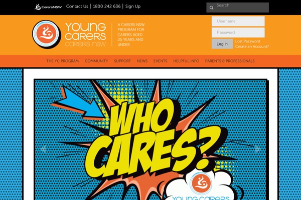 youngcarersnsw.asn.au site used Young-carers