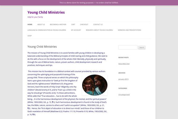 Twenty Twelve theme site design template sample