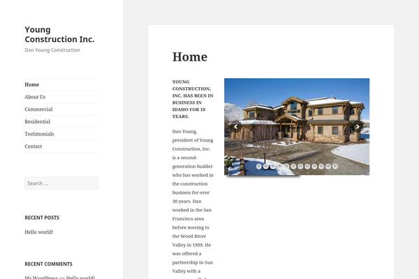 WordPress website example screenshot