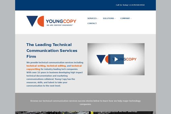 youngcopy.com site used Make-child-theme