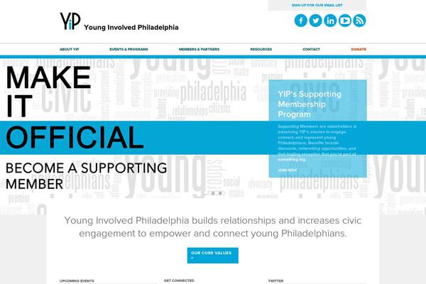 younginvolvedphila.org site used Yiptheme