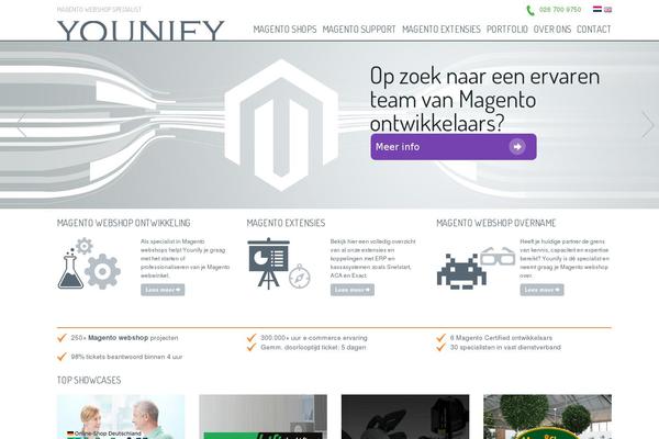 younify.nl site used Wordpress Bootstrap Master