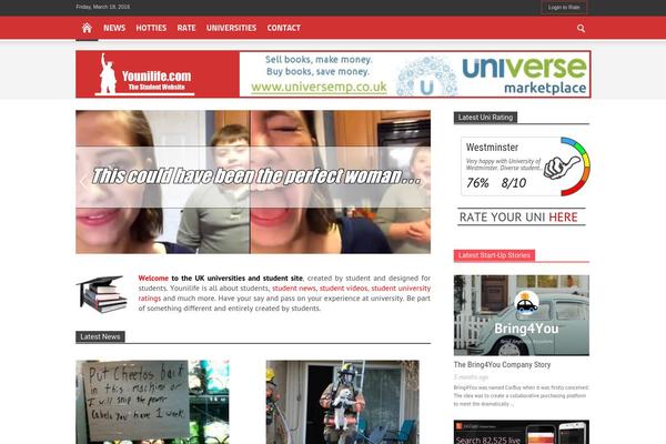 Newspaper theme site design template sample