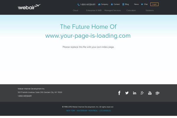 your-page-is-loading.com site used Webair_bm