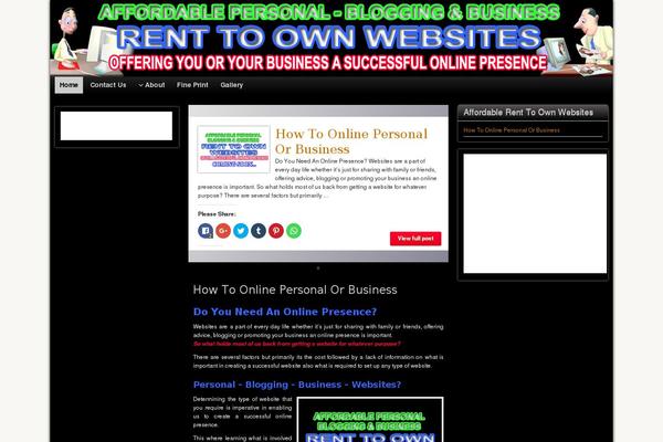 Graphene theme site design template sample