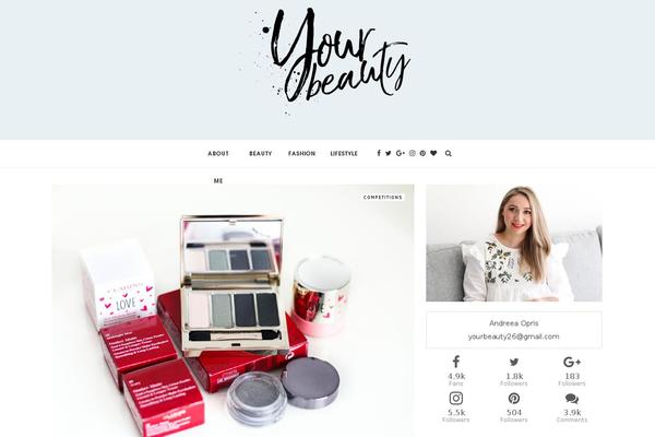yourbeauty.ie site used Yourbeauty2016