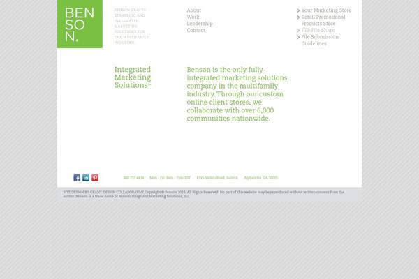 yourbenson.com site used Bensontheme