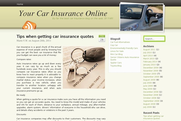 yourcarinsuranceonline.com site used Carinsurance