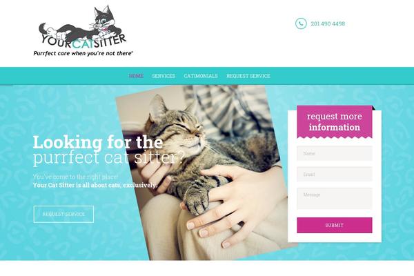 Pets theme site design template sample