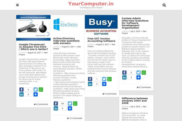 yourcomputer.in site used Blog Start