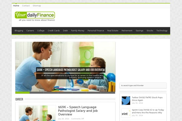 WordPress website example screenshot