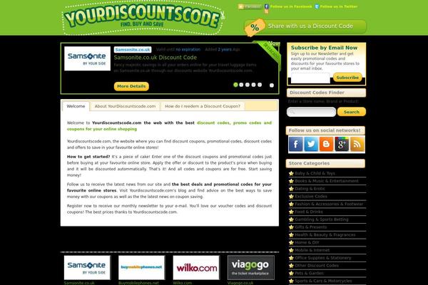 yourdiscountscode.com site used Codigodedescuentos