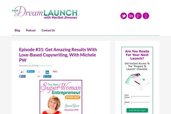 yourdreamlaunch.com site used Fonts