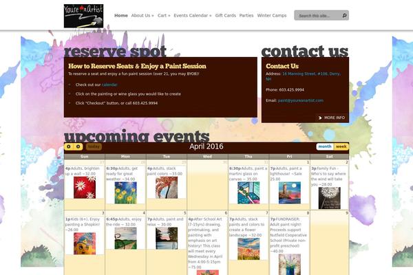 Event theme site design template sample