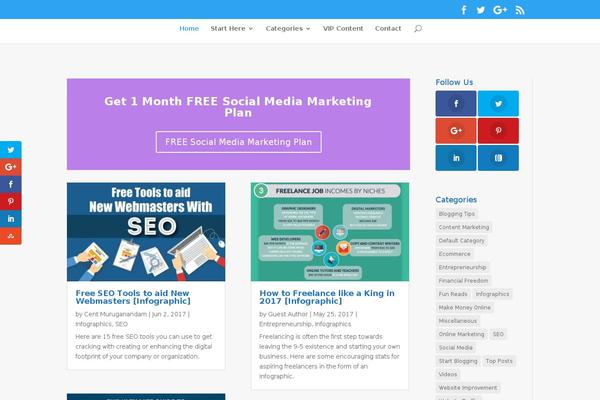 WordPress website example screenshot
