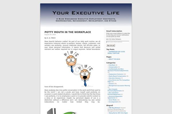 WordPress website example screenshot