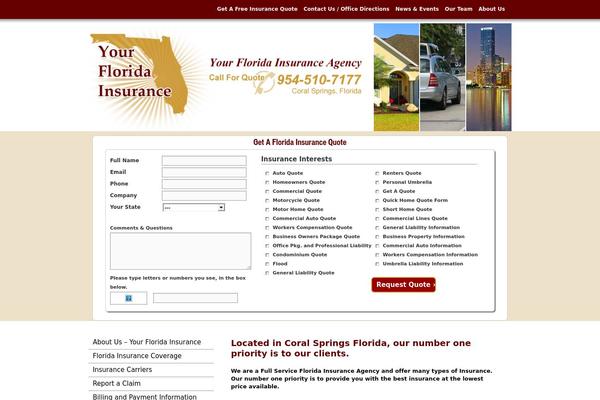 yourfloridainsurance.com site used Twentyeleven-yourflorida