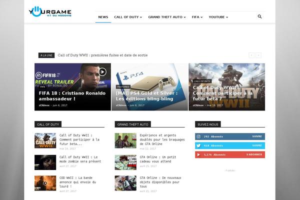 Newspaper theme site design template sample