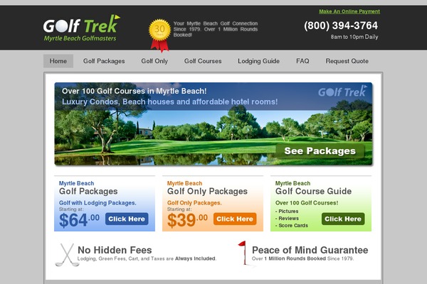 yourgolfpackage.com site used Golftrek