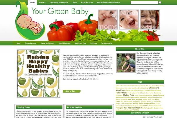 yourgreenbaby.ca site used Greenbaby9