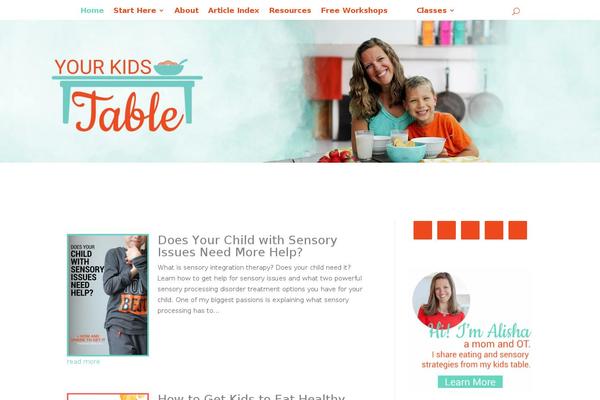 Divi-space-child theme site design template sample