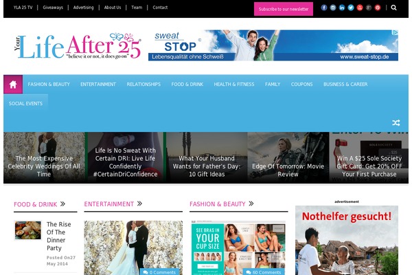 yourlifeafter25.com site used World Wide