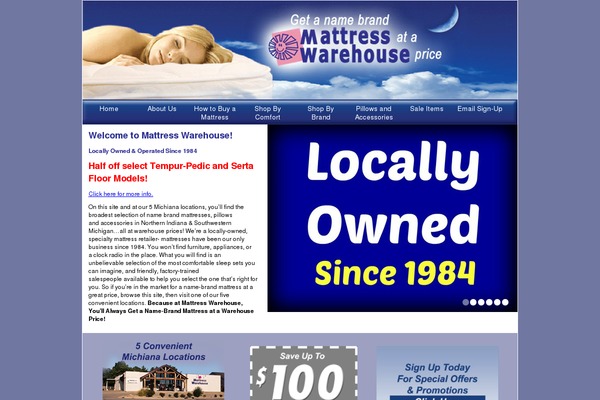 yourmattresswarehouse.com site used Mattress