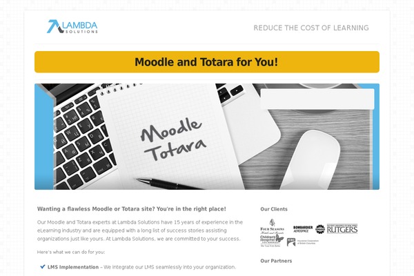 yourmoodle.com site used Lambdasolutions