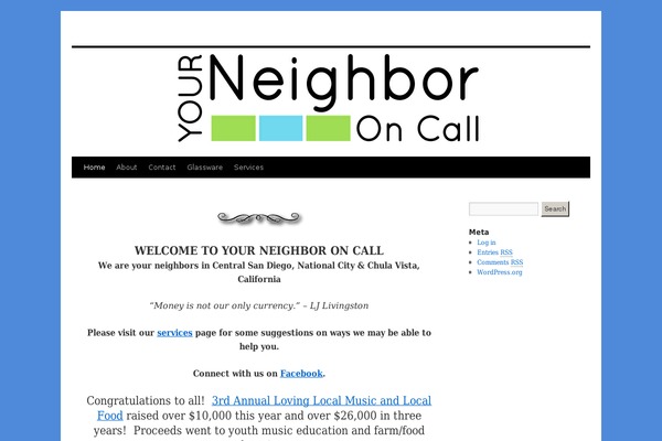 WordPress website example screenshot