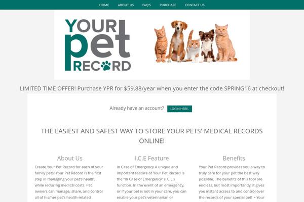 yourpetrecord.com site used Birch