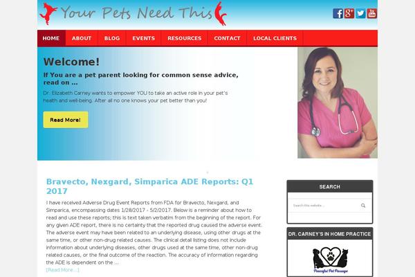 yourpetsneedthis.com site used Executive Pro Theme