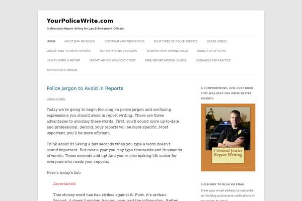 WordPress website example screenshot
