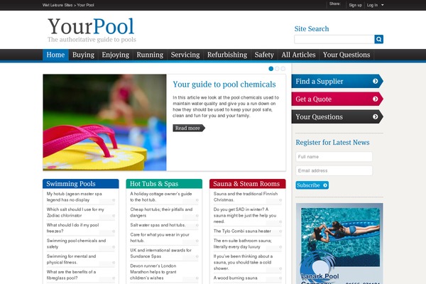 yourpool.co site used Wet-leisure-network