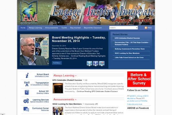 WordPress website example screenshot