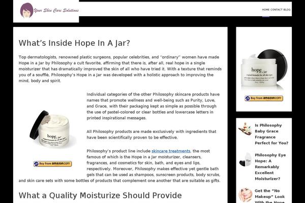 yourskincaresolutions.com site used Storied