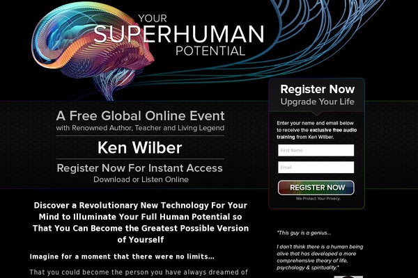 yoursuperhumanpotential.com site used Genesis-child