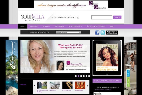 yourvillawinecountry.com site used Villamag