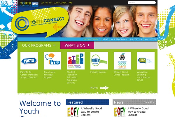youthconnect.com.au site used Youthconnect