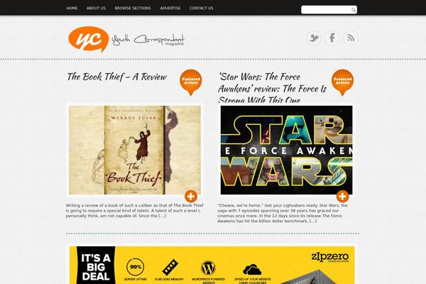 JournalCrunch theme site design template sample