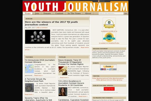 youthjournalism.org site used Cover WP