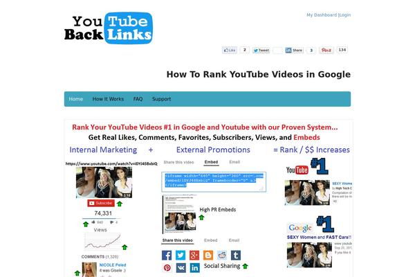 youtubebacklinks.com site used Canvas