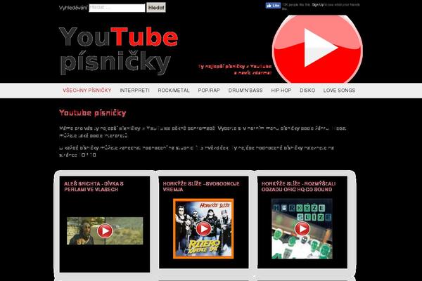 youtubepisnicky.eu site used Jetblack